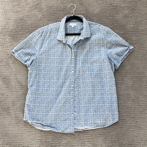 Calvin Klein Short Sleeve Button Up Size 2XL